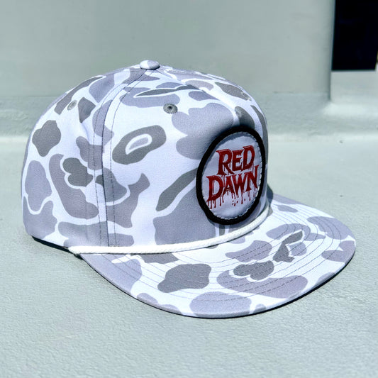 Red Dawn Logo Snapback - Blizzard Camo