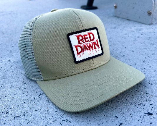 6 Panel Trucker Hat - Olive Green